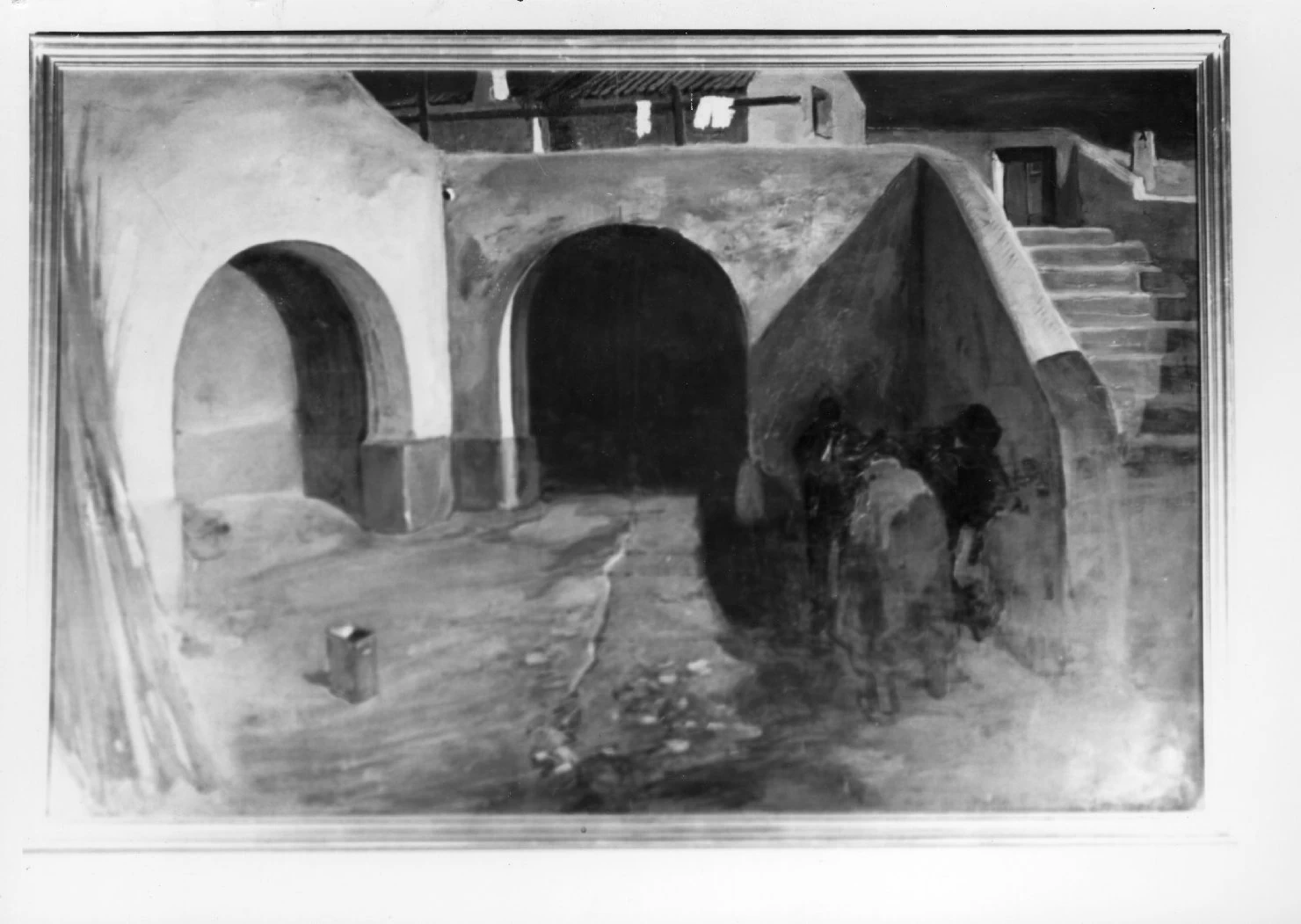 Cortile di una casa di campagna - Collezione del Comune di Sassari